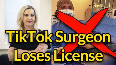 Cosmetic surgeon who streamed procedures on TikTok loses。